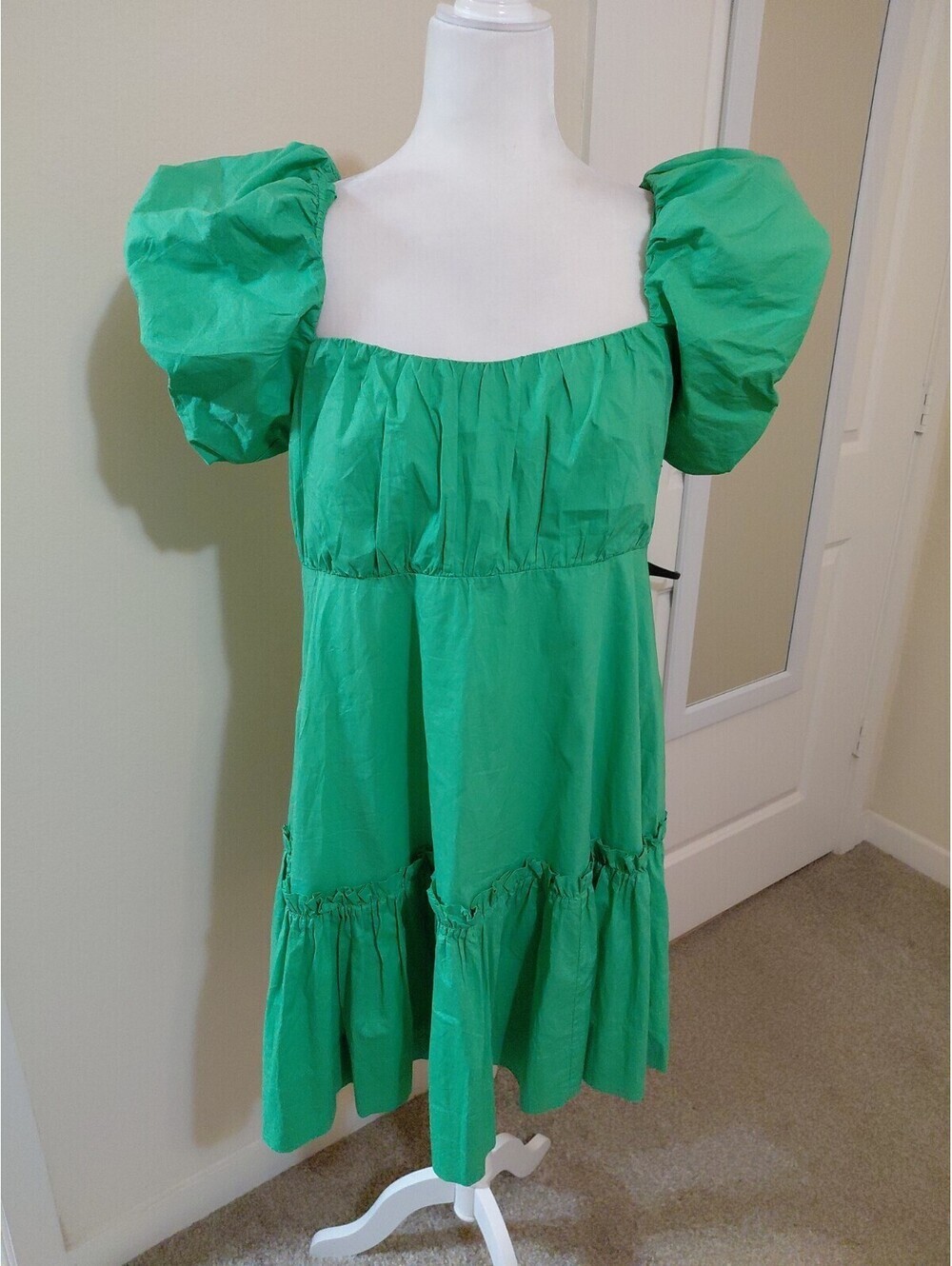 Lilly Pulitzer Nastia Short Sleeve Cotton Dress Sz 12 Green EUC #17